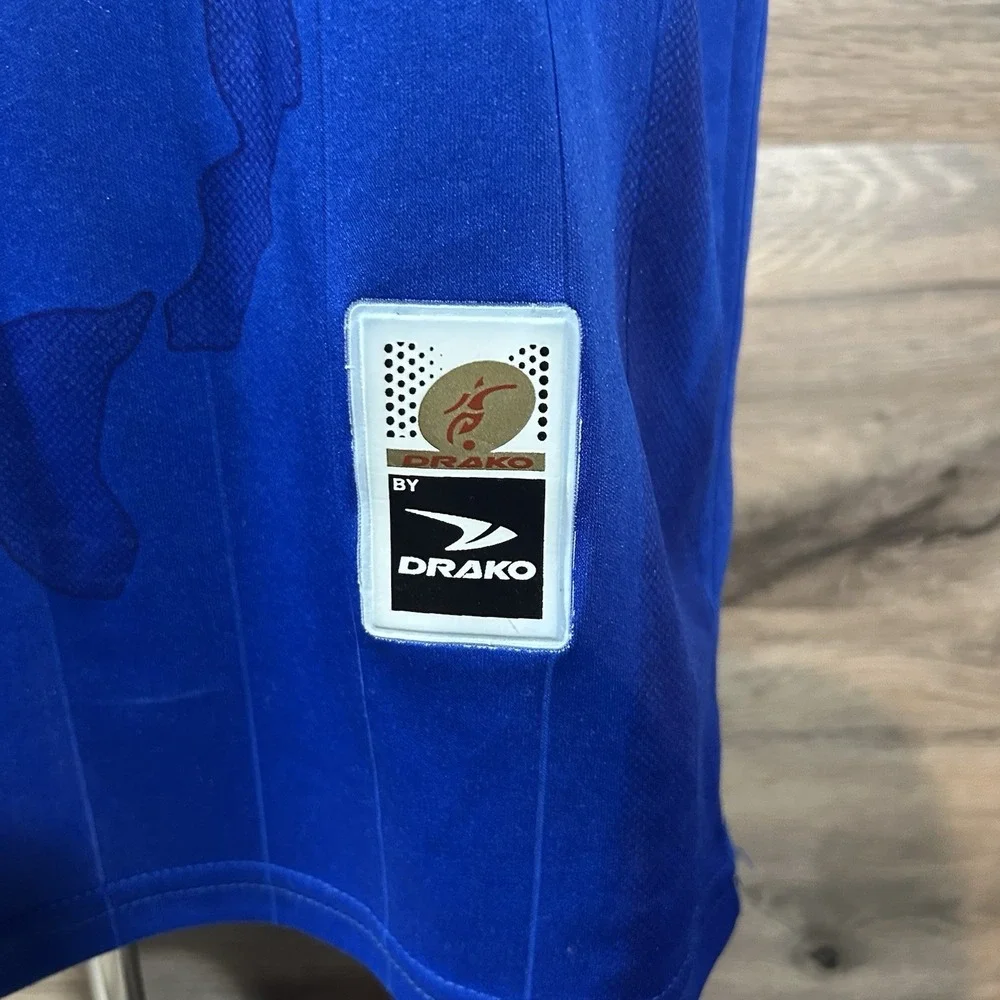 Drako‎ One Size Italy Soccer  Blue Jersey Italia Short Sleeve - 40